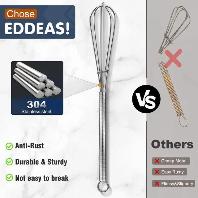 Alt view image 2 of 7 - Mini whisks, Small Whisk 304 Stainless steel for Whisking 5",7 inch