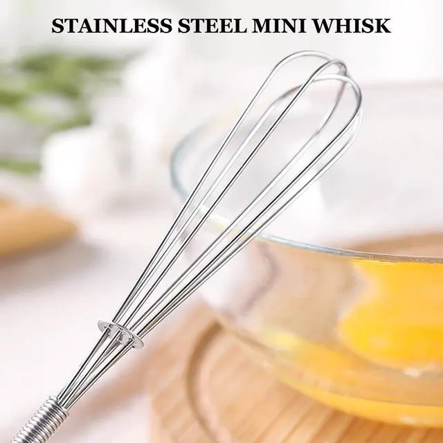 Alt view image 6 of 7 - Mini Whisks Stainless Steel Whisk Set - 5" 7" 7" | Food-grade Stainless Steel,Dishwasher Safe,Multiple Sizes,Perfect for Cooking,Whisking and Blending