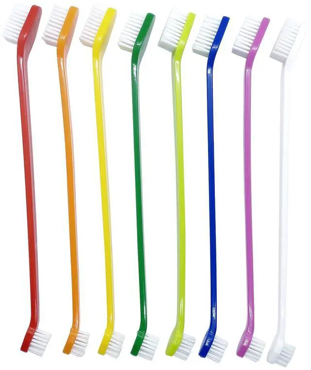 Main image of Dog Toothbrush Set of 8 Dual Headed Dental Hygiene Brushes for Small to Large Dogs, Easy Teeth Cleaning & Dental Care,Dog Tooth Brushes for Small to Large Dogs, Cats, and Most Pets
