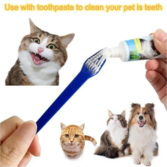 Alt view image 4 of 5 - Dog Toothbrush Set of 8 Dual Headed Dental Hygiene Brushes for Small to Large Dogs, Easy Teeth Cleaning & Dental Care,Dog Tooth Brushes for Small to Large Dogs, Cats, and Most Pets