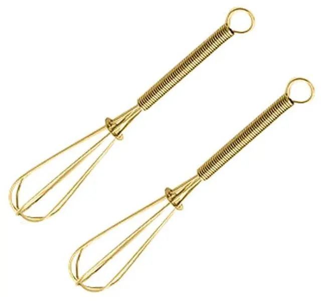 Main image of Stainless Steel Mini Whisk Set of 2, Small Wire Hand Whisks, Kitchen Cookware for Cooking, Whisking, Blending, Beating, 5/7/8/10 inch