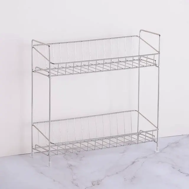 Main image of 2-Tier Spice Rack Organizer, 304 Stainless Steel Kitchen Counter Shelf