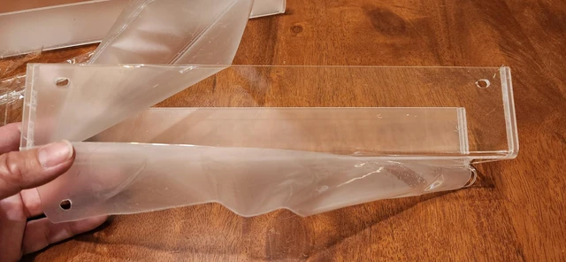 Alt view image 4 of 7 - Transparent Acrylic Adhesive Spice Rack with Strong Adhesive Tape, Suitable for Kitchen Cabinet, Refrigerator, Pantry, Wall-Mounted Seasoning Rack (2 Pack) Remove Matte Protective Film Before Use