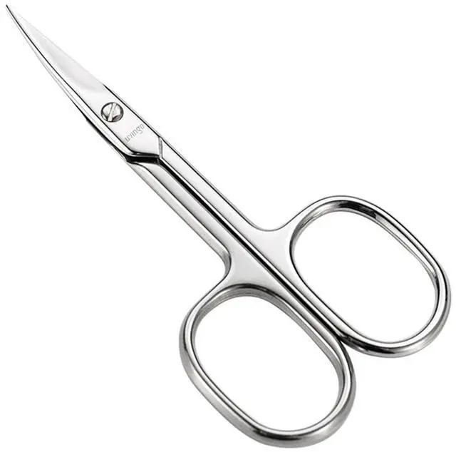 Main image of Premium Nail Scissors Stainless Steel Curved Manicure Cuticle Tool | Sharp Pointed Tip, Multi-purpose Beauty Grooming, Pedicure, Toenail, Eyebrow Eyelash Dry Skin Trimming