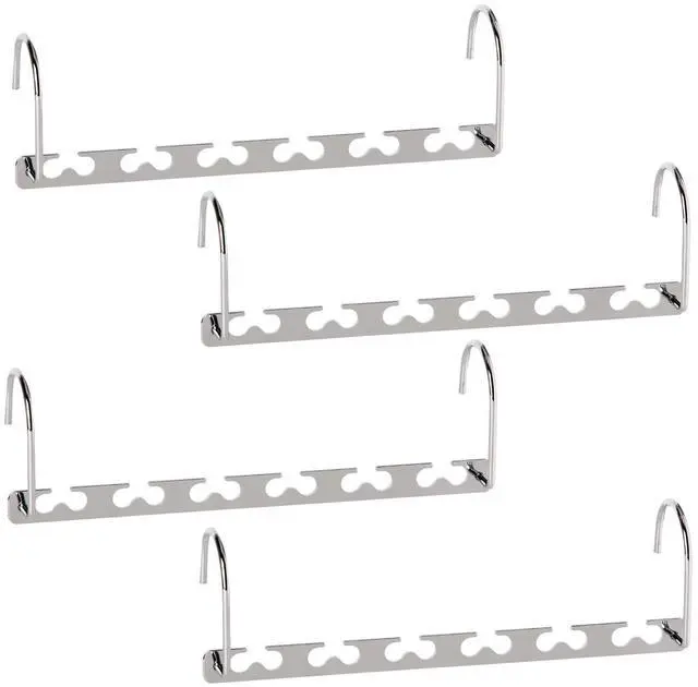 Main image of Space Saving Hangers Metal Hanger Magic Cascading Hanger Closet Clothes Organizer(4 Pack)
