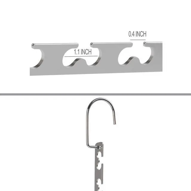 Alt view image 7 of 7 - Space Saving Hangers Metal Hanger Magic Cascading Hanger Closet Clothes Organizer(4 Pack)