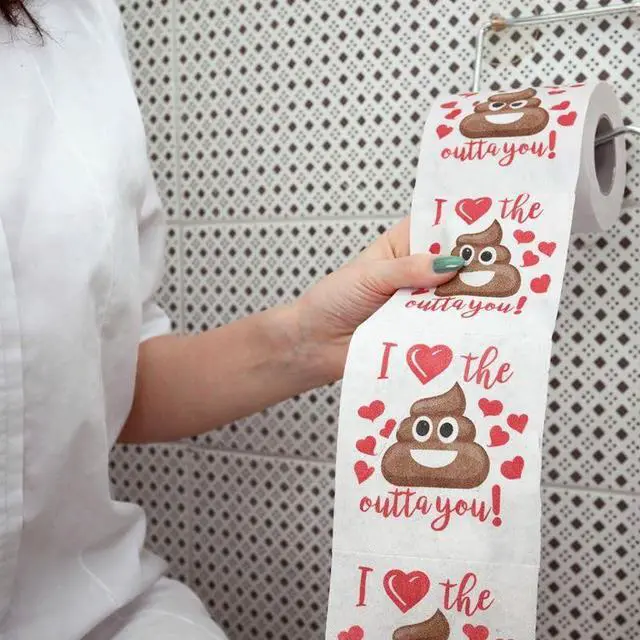 Alt view image 2 of 4 - Funny Valentines Day Gag Gift Toilet Paper Roll, Valentine Joke Gift for Boyfriend, Girlfriend, Husband or Wife