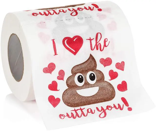 Main image of Funny Valentines Day Gag Gift Toilet Paper Roll, Valentine Joke Gift for Boyfriend, Girlfriend, Husband or Wife