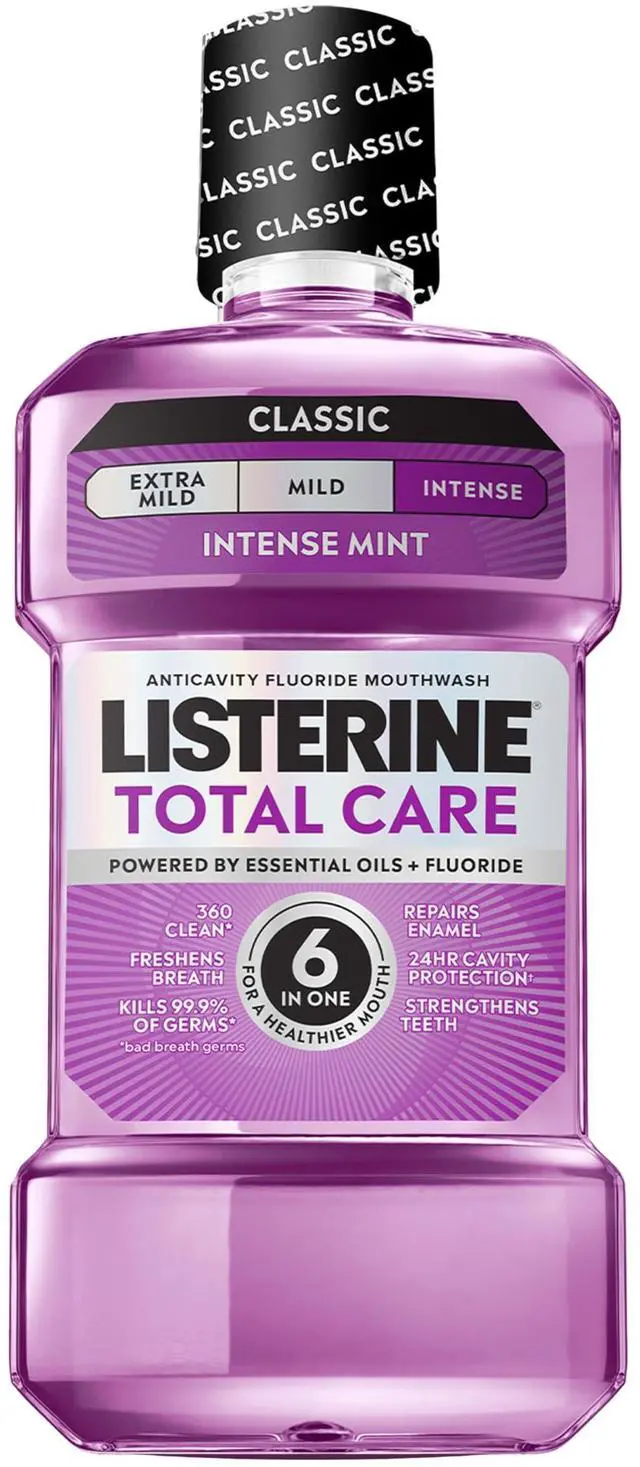 Main image of Total Care Intense Anticavity Fluoride Mouthwash, Intense Mint, 1 L