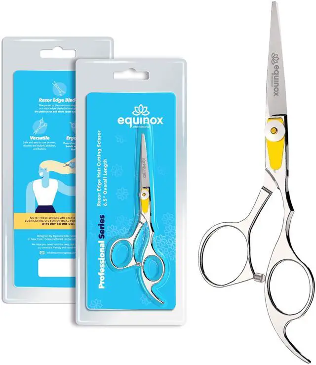 Main image of Professional Razor Edge Series Barber Hair Cutting Scissors - Japanese Stainless Steel Salon Scissors - 6.5 Overall Length - Fine Adjustment Tension Screw - Premium Shears for Hair Cutting