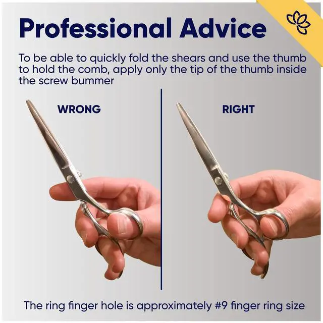 Alt view image 3 of 7 - Professional Razor Edge Series Barber Hair Cutting Scissors - Japanese Stainless Steel Salon Scissors - 6.5 Overall Length - Fine Adjustment Tension Screw - Premium Shears for Hair Cutting