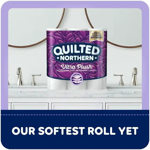 Alt view image 6 of 6 - Ultra Plush® Toilet Paper, 6 Mega Rolls = 24 Regular Rolls, 3-ply Bath Tissue