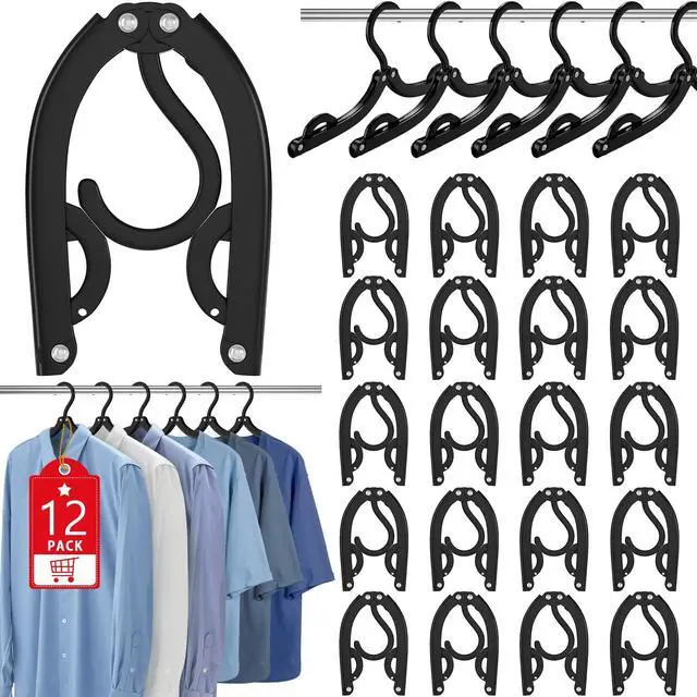 Main image of 12 Pcs Travel Hangers Portable Foldable Hangers for Cruise Essentials 2026 | Cruise Must Have Clothes HangersTravel Cruise Ship Essentials for Suitcase Luggage Camping Road Trip Fly Vacation Organizer