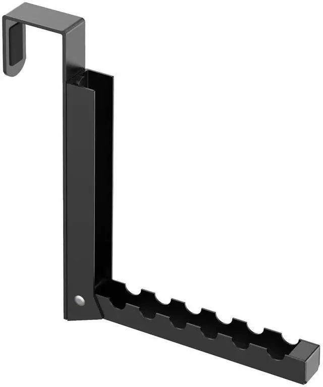 Main image of 1-Pack Over the Door Hanger Hooks,Over The Door Hanger Folding Clothes Drying Rack,Folding Hanging for Laundry, Dorm, Bedroom (Black)
