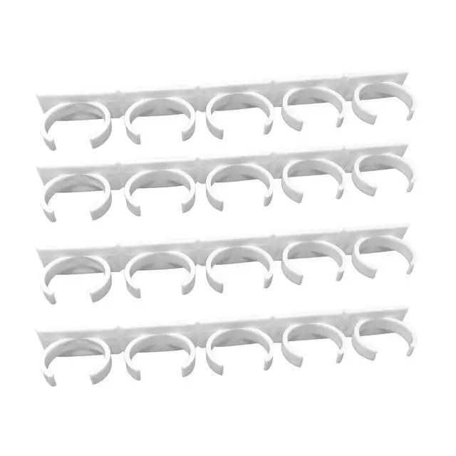 Alt view image 3 of 7 - 4PCS Plastic Extra Strength Adhesive Spice Racks Spice Gripper Clips Strips for 20 Spice Jar