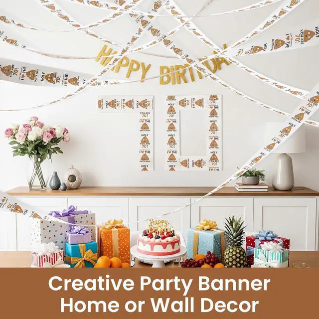 Alt view image 5 of 7 - 70th Birthday Gifts for Men Him Women Her Toilet Roll Paper | Can-shaped Package, Unique, Funny - 70th Birthday Decorations, Party Favors - 70 Years Old Gift Ideas for Family, Friends