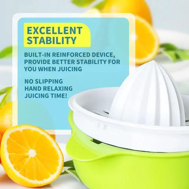 Alt view image 4 of 7 - Citrus Juicer, Lemon Squeezer Orange Fruit Manual Hand Juicers with Pouring Spout, 250ml