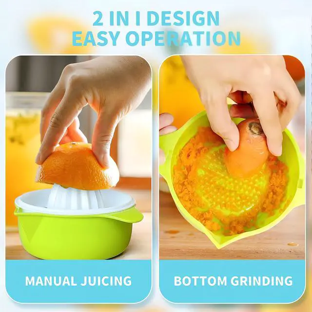 Alt view image 6 of 7 - Citrus Juicer, Lemon Squeezer Orange Fruit Manual Hand Juicers with Pouring Spout, 250ml