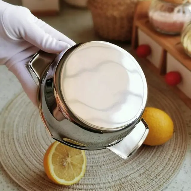 Alt view image 6 of 7 - Lemon Orange Squeezer, Manual Juicer Stainless Steel Citrus Juicer Hand Press Lemon Squeezer with Bowl Juicer Strainer