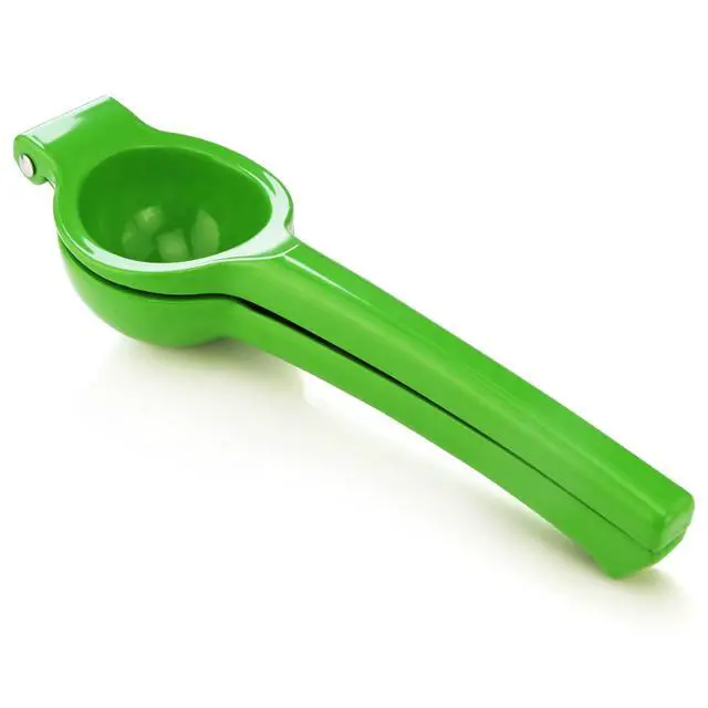 Alt view image 2 of 7 - Lime Squeezer, Commercial Restaurant Grade Enameled Aluminum Citrus Press, Manual Hand Juicer for Limes, Lemons, and Small Citrus, Green