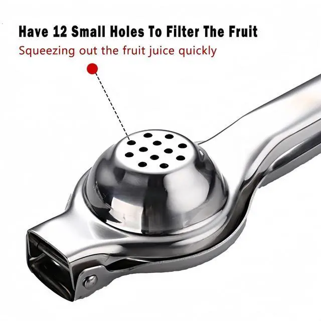 Alt view image 4 of 7 - Stainless Steel Manual Juicer Citrus Lemon Squeezer,Fruit Juicer Lime Press Metal,Professional Hand Juicer Kitchen Tool