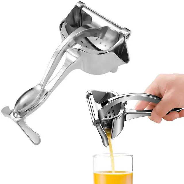 Main image of Juicer Manual,Manual Juicer Hand Press,Exprimidor De Limones Acero Inoxidable,Lime Squeezer for Beer Bottle,Ultimate Juice Squeeze,Lemon Squeezer(Silver)