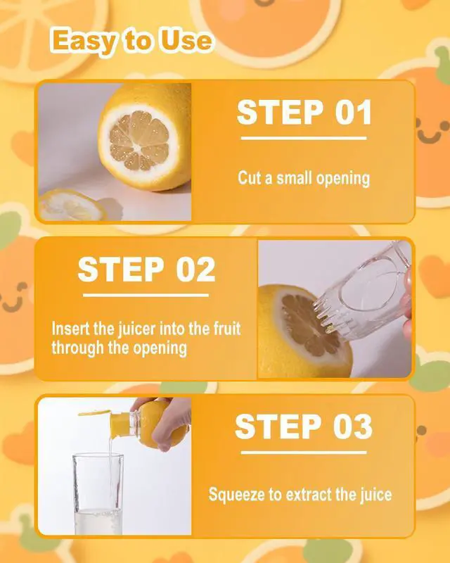 Alt view image 5 of 6 - Lemon Squeezer - Manual Citrus Juicer with Screw-Top Lid & Built-In Filter, Dual-Use Lime/Lemon Press for Cocktails, Portable Hand Juicer (2-Piece Set, Yellow+Green)