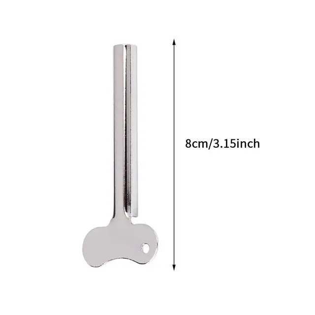 Alt view image 2 of 7 - 2 Pcs Toothpaste Squeezer, Stainless Steel Toothpaste Tube Squeezer, Key Cream Squeezing Paint Squeezer Tube Squeezer Tool, Money Saving Bathroom Tools(Silver)