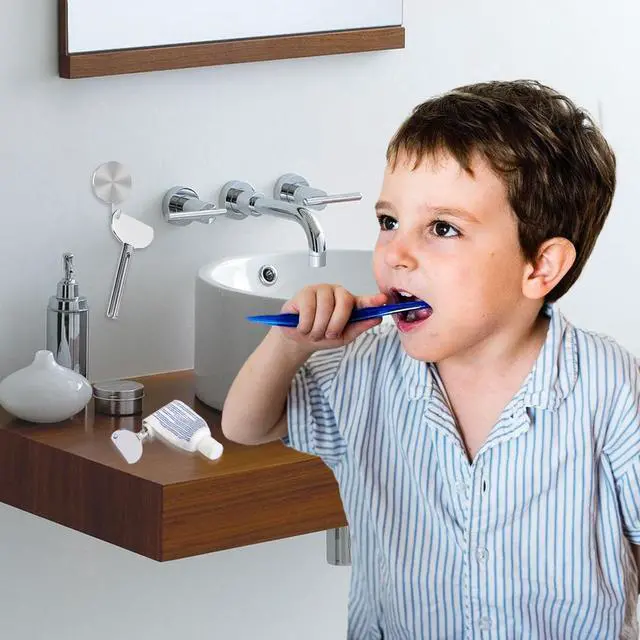 Alt view image 7 of 7 - 3 Pcs Toothpaste Tube Squeezers,Stainless Steel Toothpaste Squeezer,Metal Manual Dispenser Roller Tube Wringer,Tube Key Tooth Paste Squeezer for Home Toothpaste Paint,Cream, Cosmetic and Hair Dye