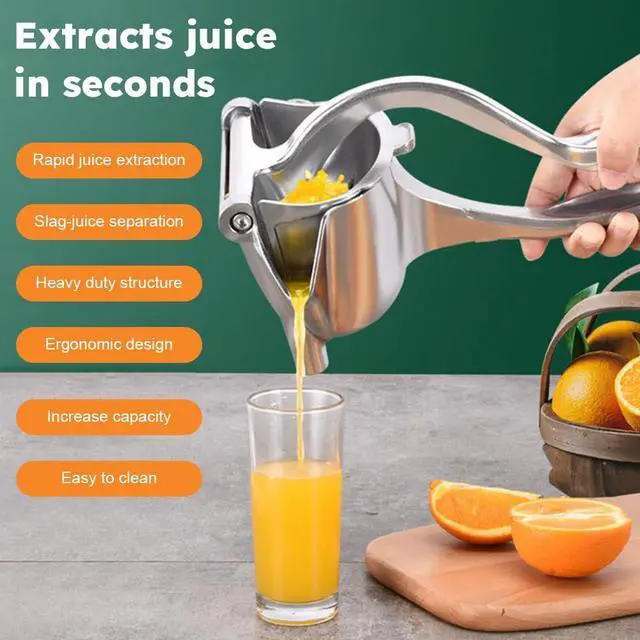 Alt view image 4 of 7 - Juicer Manual,Manual Juicer Hand Press,Exprimidor De Limones Acero Inoxidable,Lime Squeezer for Beer Bottle,Ultimate Juice Squeeze,Lemon Squeezer(Silver)