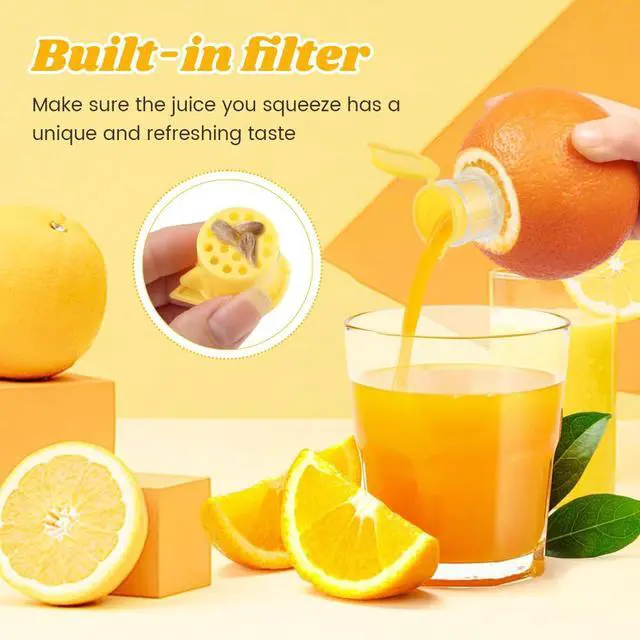 Alt view image 4 of 7 - 2 Pcs Mini Lemon Squeezer,with Stainless Steel Grater New Screw Top Lemon Squeezer Manual Portable Orange Squeezer for Seasoning Cooking and Cocktails(SIZE:2 pcs)