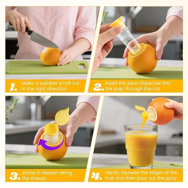Alt view image 6 of 7 - 2 Pcs Mini Lemon Squeezer,with Stainless Steel Grater New Screw Top Lemon Squeezer Manual Portable Orange Squeezer for Seasoning Cooking and Cocktails(SIZE:2 pcs)