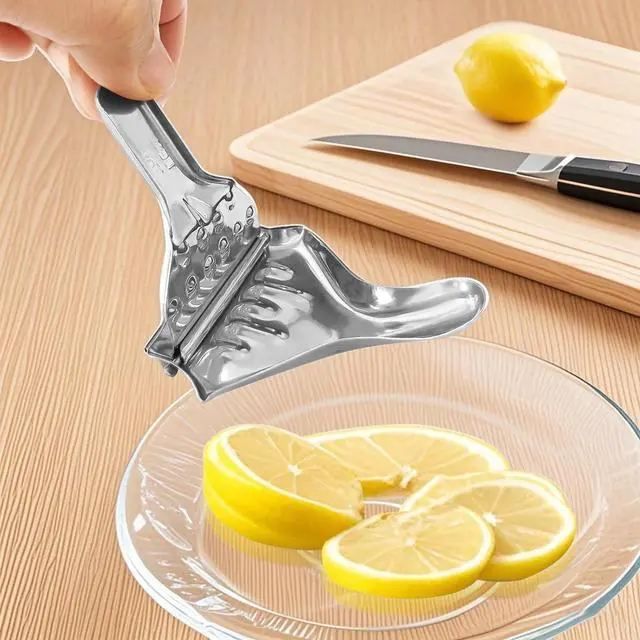 Alt view image 5 of 6 - 2-Pack Stainless Steel Lemon Lime Squeezer Citrus Juicer Manual Lemon Muddler Machine Hand Operated for Home (2)