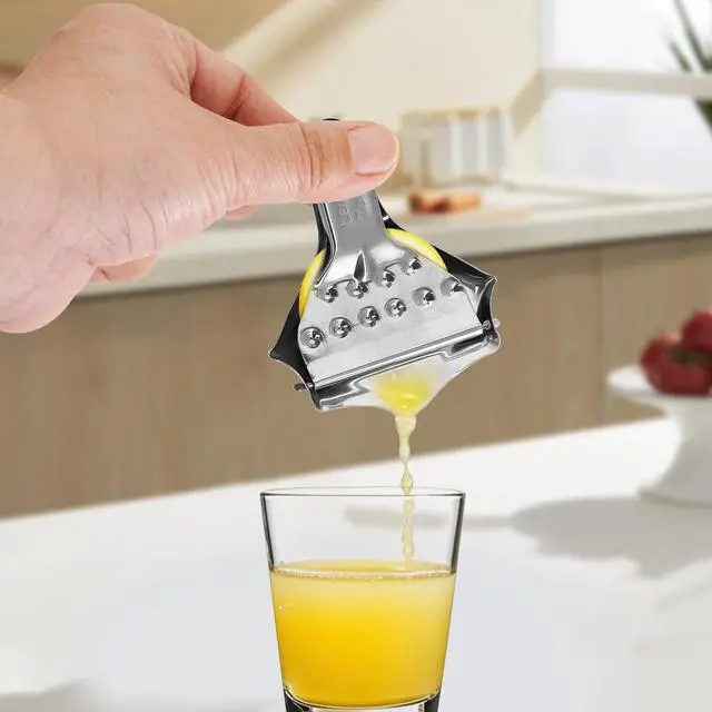 Alt view image 4 of 6 - 2-Pack Stainless Steel Lemon Lime Squeezer Citrus Juicer Manual Lemon Muddler Machine Hand Operated for Home (2)