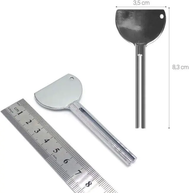 Alt view image 2 of 7 - 2PCS Stainless Steels Metal Tube Squeezer Keys Tube Squeezer Tool, Salon Toothpaste Tube Squeezers Toothpaste Squeezer,Daily Living Tube Squeezing Aids