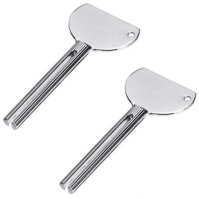 Main image of 2PCS Stainless Steels Metal Tube Squeezer Keys Tube Squeezer Tool, Salon Toothpaste Tube Squeezers Toothpaste Squeezer,Daily Living Tube Squeezing Aids