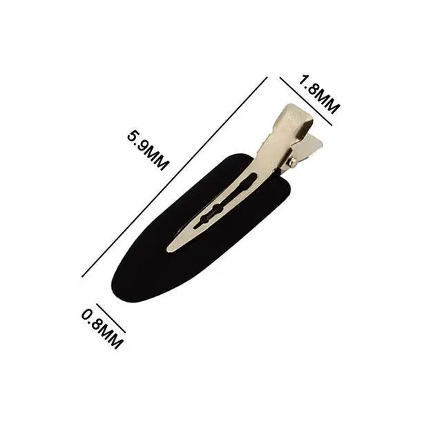 Alt view image 3 of 5 - 6 Pieces No Bend Hair Clips, No Crease Hair Clip for Hairstyling, Makeup Clips for Women and Girls (Black)