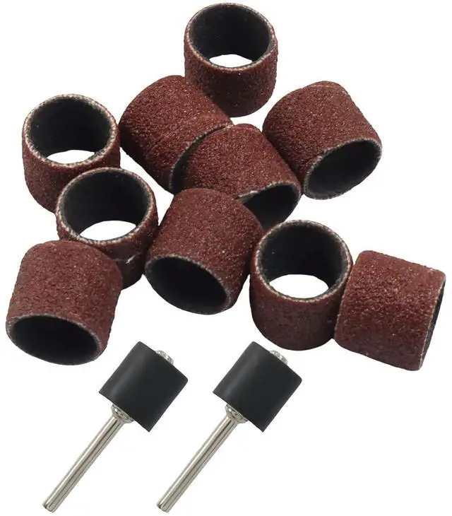 Main image of Nail Grinder Replacement Kit - 20 Piece | Nail Grinding Bands (120 Grit), 2 Pcs Grinding Drums, Safe & Smooth Pet Claw Care, Compatible with Electric Grinders