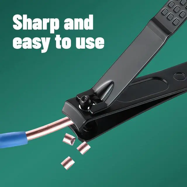 Alt view image 3 of 5 - Black Splash-Proof Nail Clipper - Sharp Blade Fingernail & Toenail Trimmer for Men & Women