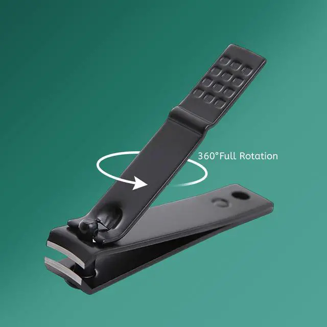 Alt view image 4 of 5 - Black Splash-Proof Nail Clipper - Sharp Blade Fingernail & Toenail Trimmer for Men & Women