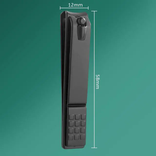 Alt view image 5 of 5 - Black Splash-Proof Nail Clipper - Sharp Blade Fingernail & Toenail Trimmer for Men & Women