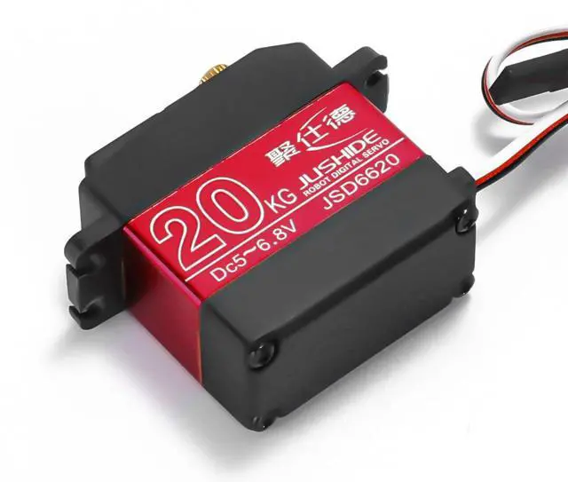 Alt view image 4 of 7 - JS6620 IP66 Waterproof Digital RC Servo 20KG High Torque Double Bearing 270° Rotation Servo Motor for RC Car Robotic Arm Pan-Tilt DIY Hobby Models