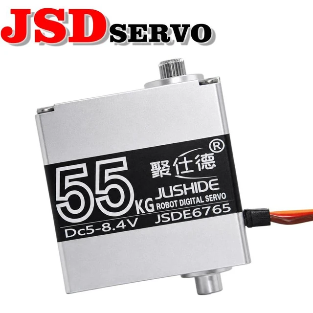 Alt view image 3 of 5 - JSDE JSDE6765 8.4V 61kg High Torque Digital Servo IP67 Waterproof Brushless Motor Metal Gear RC Servo for Robot DIY