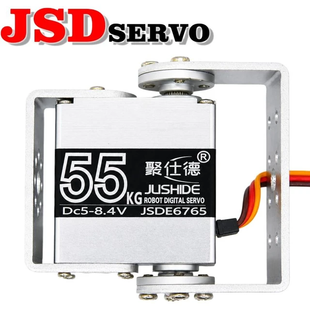 Alt view image 4 of 5 - JSDE JSDE6765 8.4V 61kg High Torque Digital Servo IP67 Waterproof Brushless Motor Metal Gear RC Servo for Robot DIY