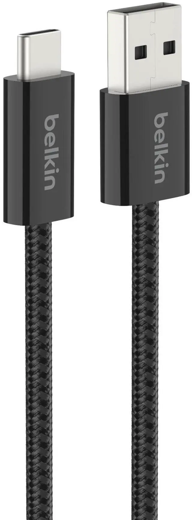 Main image of USB A to USB C Cable, 3.3ft, 15W - Type C Charger, iPhone Charger Cord, Soft, Braided, Flexible for iPhone 17 & 16, Galaxy S26, Pixel 10, iPad Pro, Airpods Pro, Switch & More - Black