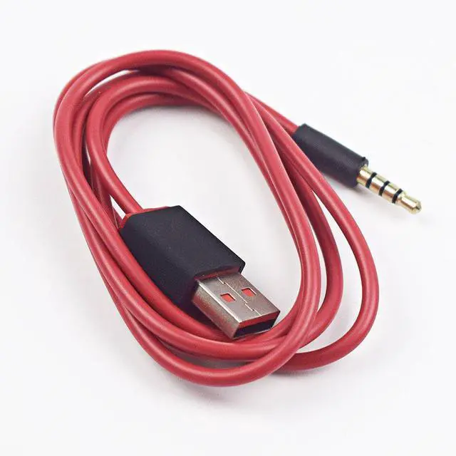 Alt view image 4 of 7 - Studio Charge Cable USB to 3.5mm Power Charger Replacement Cord Compatible with Beats by Dre Studio Wirelessd Headphones