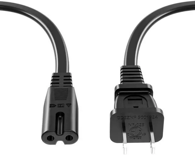Main image of 2 Prong AC Charger Cord Fit for JBL Partybox 310 110, 320 120 1000 710 100 300 On-The-Go, Fit for ONN 100008736 Speaker Charging Replacement Power Supply 3Ft - (ETL Listed Cable)