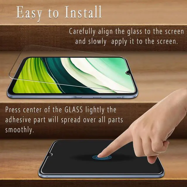 Alt view image 4 of 7 - Designed for Samsung Galaxy A16 5G Tempered Glass Screen Protector, Anti Scratch, Bubble Free