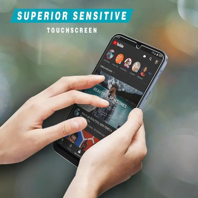 Alt view image 5 of 7 - Designed for Samsung Galaxy A16 5G Tempered Glass Screen Protector, Anti Scratch, Bubble Free