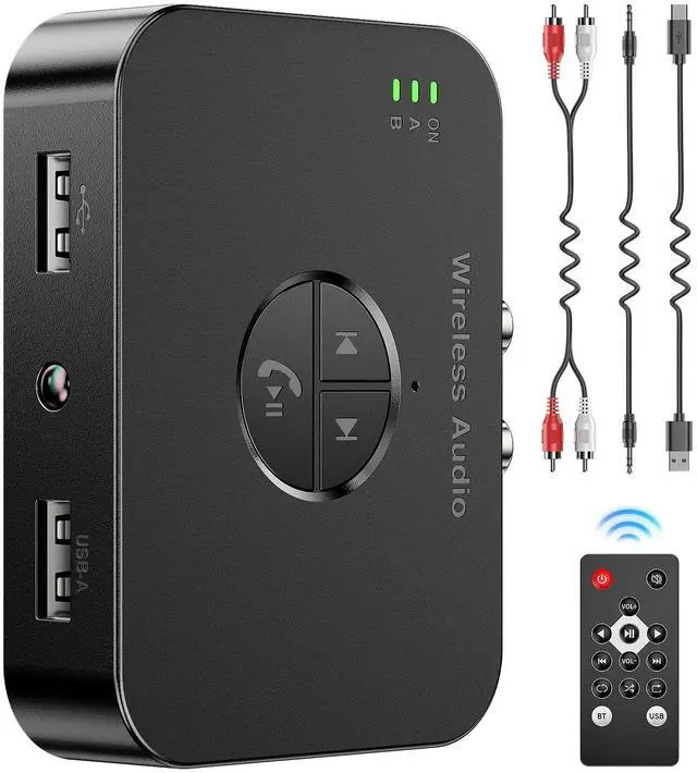 Main image of Bluetooth 6.0 Receiver,for Home Stereo AUX Adapter,for Old Wired Speakers/USB Flash Home Audio Music Streaming Stereo System,Dual USB,Dual Link,Changing,Low Latency and HD Audio